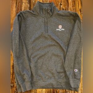 Champion Dark Gray Quarter Zip - Rhodes College